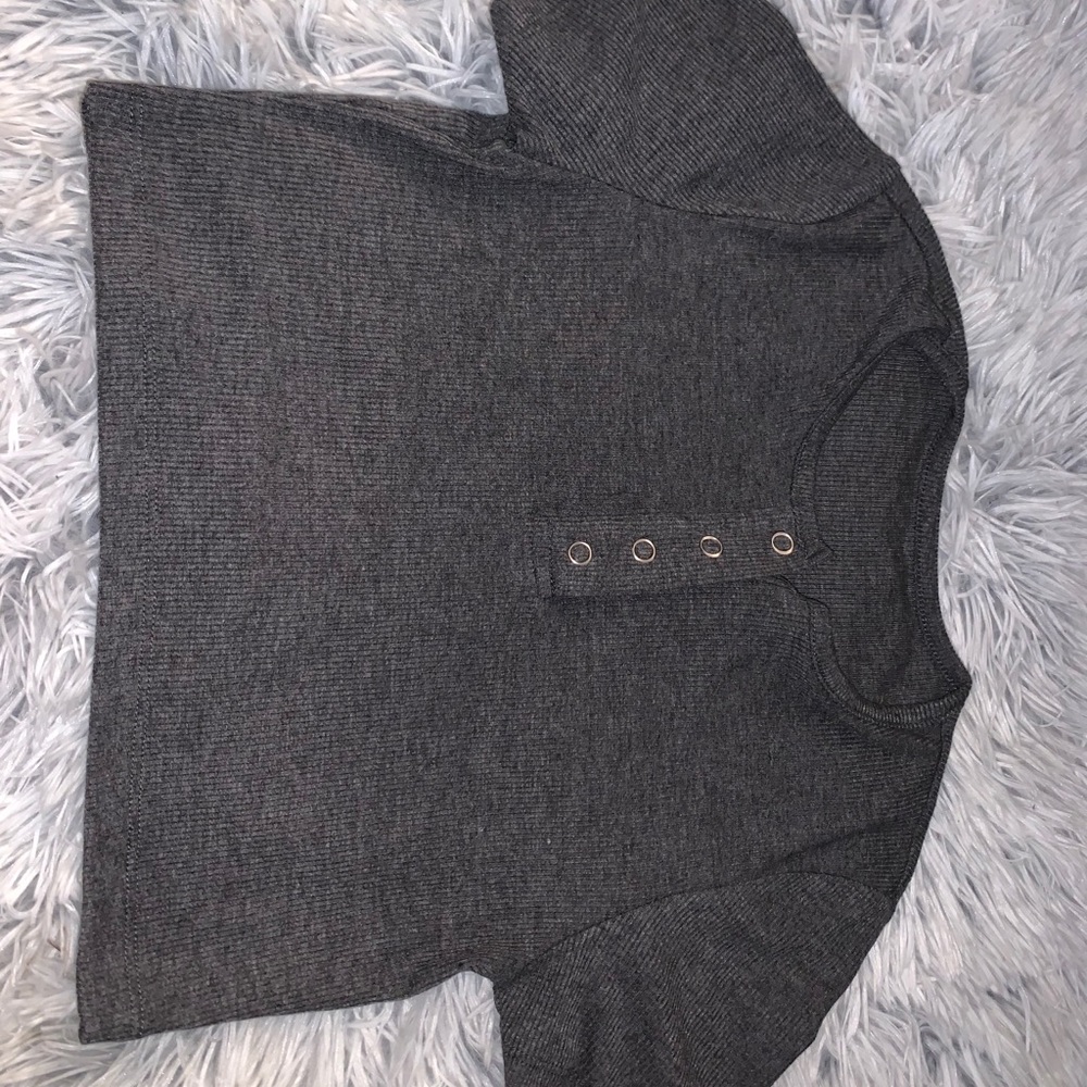 Grey crop top
